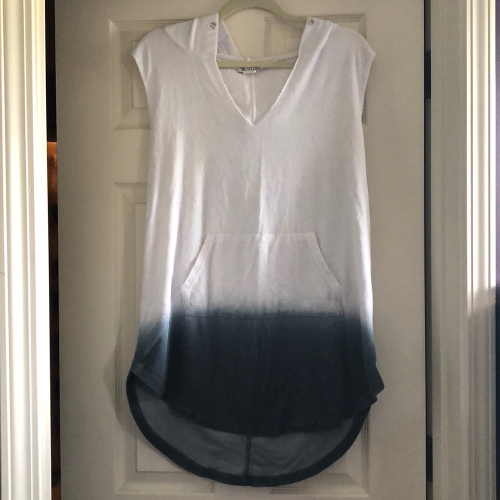 Hooded Terry Ombré Swim Cover up